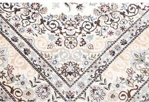 Tappeto Nain 9la Medaglione Floreale Avorio Marrone 202x306 Cm