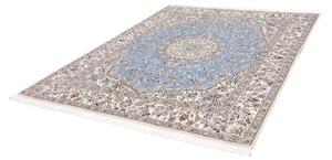 Tappeto Nain 9la Medaglione Floreale Azzurro Beige 197x245 Cm