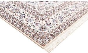 Tappeto Nain 9la Medaglione Floreale Blu Scuro Avorio 250x355 Cm
