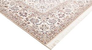Tappeto Nain 9la Medaglione Floreale Avorio Blu 250x350 Cm