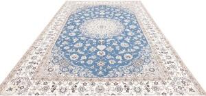 Tappeto Nain 9la Medaglione Floreale Blu Beige 249x353 Cm