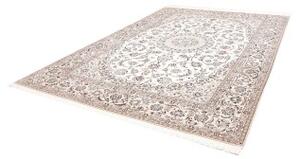 Tappeto Nain 9la Medaglione Floreale Avorio Blu 250x350 Cm