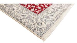 Tappeto Nain 9la Medaglione Floreale Rosso Avorio 250x340 Cm