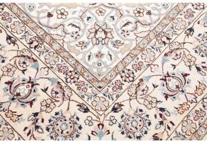 Tappeto Nain 9la Medaglione Floreale Avorio Blu 250x350 Cm