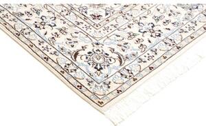 Tappeto Nain 9la Medaglione Floreale Rosso Avorio 208x262 Cm