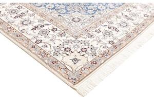 Tappeto Nain 9la Medaglione Floreale Blu Beige 249x353 Cm