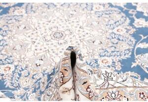 Tappeto Nain 9la Medaglione Floreale Blu Beige 249x353 Cm