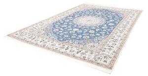 Tappeto Nain 9la Medaglione Floreale Blu Beige 249x353 Cm