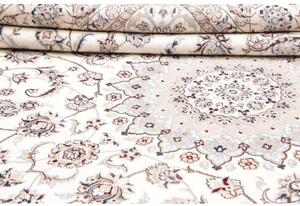 Tappeto Nain 9la Medaglione Floreale Avorio Blu 250x350 Cm