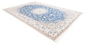 Tappeto Nain 9la Medaglione Floreale Blu Beige 249x353 Cm