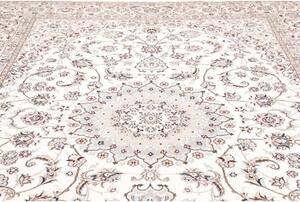 Tappeto Nain 9la Medaglione Floreale Avorio Blu 250x350 Cm