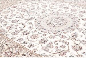 Tappeto Nain 9la Medaglione Floreale Avorio Blu 250x350 Cm
