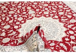 Tappeto Nain 9la Medaglione Floreale Rosso Avorio 250x340 Cm