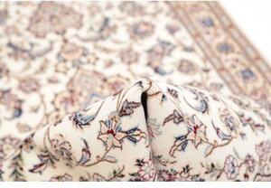 Tappeto Nain 6la Medaglione Floreale Avorio Blu Corsia 79x220 Cm