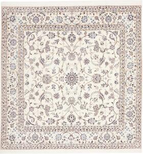 Tappeto Nain 6la Floreale Avorio Blu Quadrato 204x205 Cm