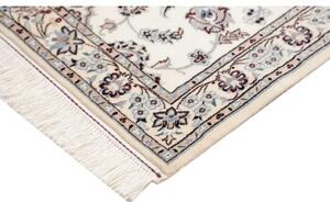 Tappeto Nain 6la Medaglione Floreale Avorio Blu Corsia 86x540 Cm