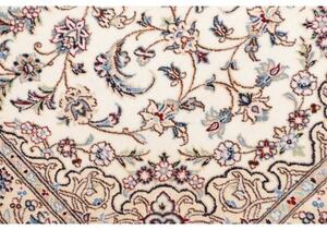 Tappeto Nain 6la Medaglione Floreale Avorio Blu Corsia 79x220 Cm