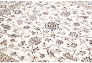 Tappeto Nain 6la Floreale Avorio Blu Quadrato 204x205 Cm