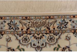 Tappeto Nain 6la Medaglione Floreale Avorio Blu Corsia 82x540 Cm