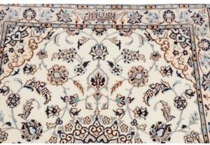 Tappeto Nain 6la Medaglione Floreale Avorio Blu Scuro Corsia 80x600 Cm