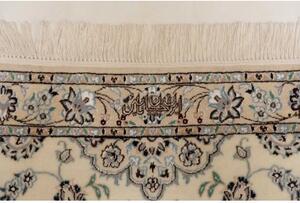 Tappeto Nain 6la Medaglione Floreale Avorio Blu Corsia 80x422 Cm