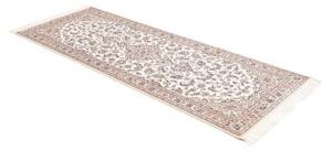 Tappeto Nain 6la Medaglione Floreale Avorio Blu Corsia 79x220 Cm