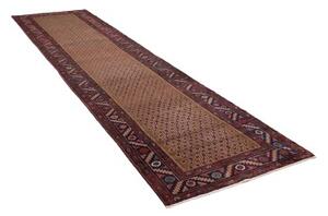 Tappeto Hamadan Stilizzato Marrone Borgogna Corsia 105x400 Cm