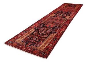 Tappeto Hamadan Stilizzato Rosso Blu Scuro Corsia 112x480 Cm