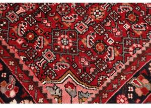 Tappeto Hamadan Stilizzato Bordeaux Nero Corsia 116x392 Cm