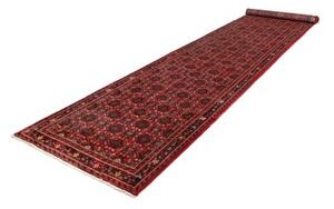 Tappeto Hamadan Stilizzato Rosso Scuro Blu Scuro Corsia 120x510 Cm