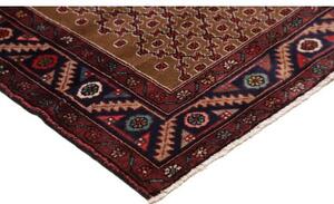 Tappeto Hamadan Stilizzato Marrone Borgogna Corsia 105x400 Cm