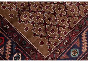 Tappeto Hamadan Stilizzato Marrone Borgogna Corsia 105x400 Cm