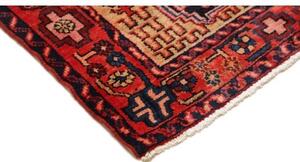 Tappeto Hamadan Stilizzato Rosso Blu Scuro Corsia 112x480 Cm