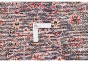 Tappeto Hamadan Stilizzato Blu Scuro Rosso Corsia 100x410 Cm