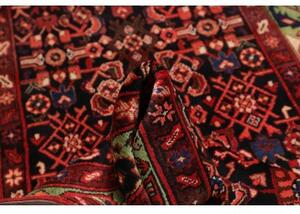 Tappeto Hamadan Stilizzato Rosso Scuro Verde Corsia 115x426 Cm