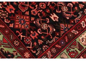 Tappeto Hamadan Stilizzato Rosso Scuro Verde Corsia 115x426 Cm