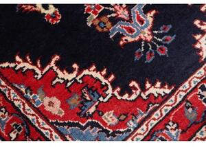 Tappeto Hamadan Stilizzato Blu Scuro Rosso Corsia 96x410 Cm