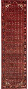 Tappeto Hamadan Stilizzato Rosso Blu Scuro Corsia 117x412 Cm