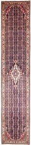 Tappeto Hamadan Stilizzato Blu Scuro Beige Corsia 110x532 Cm