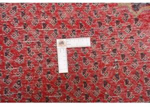 Tappeto Hamadan Stilizzato Rosso Blu Scuro Corsia 130x500 Cm