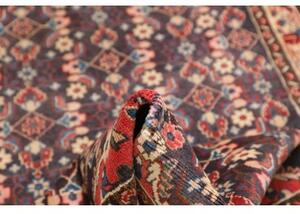 Tappeto Hamadan Stilizzato Blu Scuro Beige Corsia 110x532 Cm