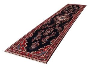 Tappeto Hamadan Stilizzato Blu Scuro Rosso Corsia 96x410 Cm