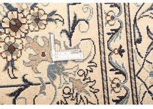 Tappeto Nain Kashmar Medaglione Floreale Blu Scuro Avorio 168x255 Cm