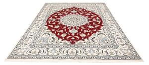 Tappeto Nain Kashmar Medaglione Floreale Rosso Avorio 200x250 Cm