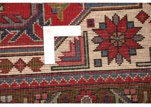 Tappeto Tabriz Stilizzato Rosso Blu Scuro 304x399 Cm