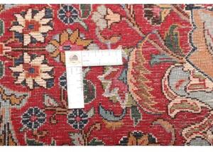 Tappeto Kashmar Medaglione Floreale Rosso Blu Scuro 300x396 Cm