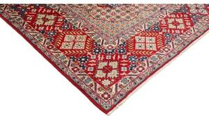 Tappeto Nadjafabad Stilizzato Blu Scuro Rosso 275x410 Cm