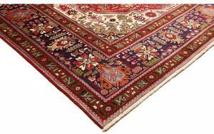 Tappeto Tabriz Stilizzato Rosso Blu Scuro 304x399 Cm
