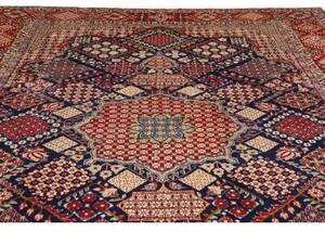 Tappeto Nadjafabad Stilizzato Blu Scuro Rosso 275x410 Cm