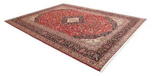 Tappeto Ardakan Medaglione Floreale Rosso Blu Scuro 257x348 Cm